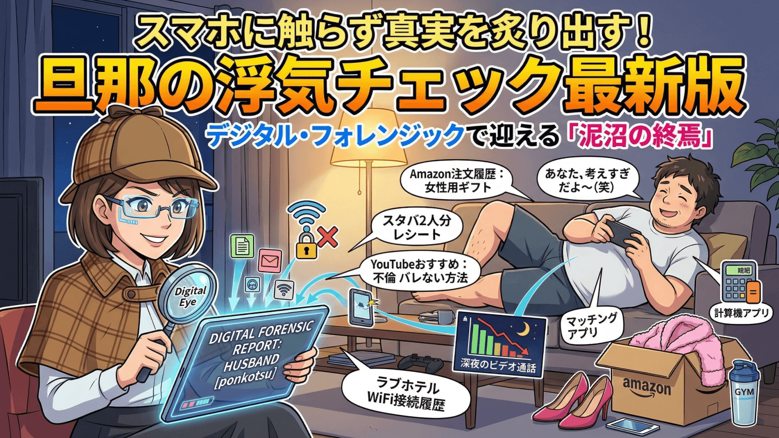 スマホに一切触れない浮気チェックで旦那を追いつめろ！発見直後の10分間に要注意