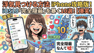 浮気見つける方法｜iPhone「完全隠蔽」をぶち破る地獄の10手！2026年最新版