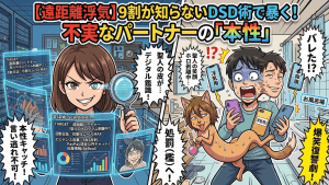 【遠距離浮気】9割が知らないDSD術で暴く！不実なパートナーの「本性」