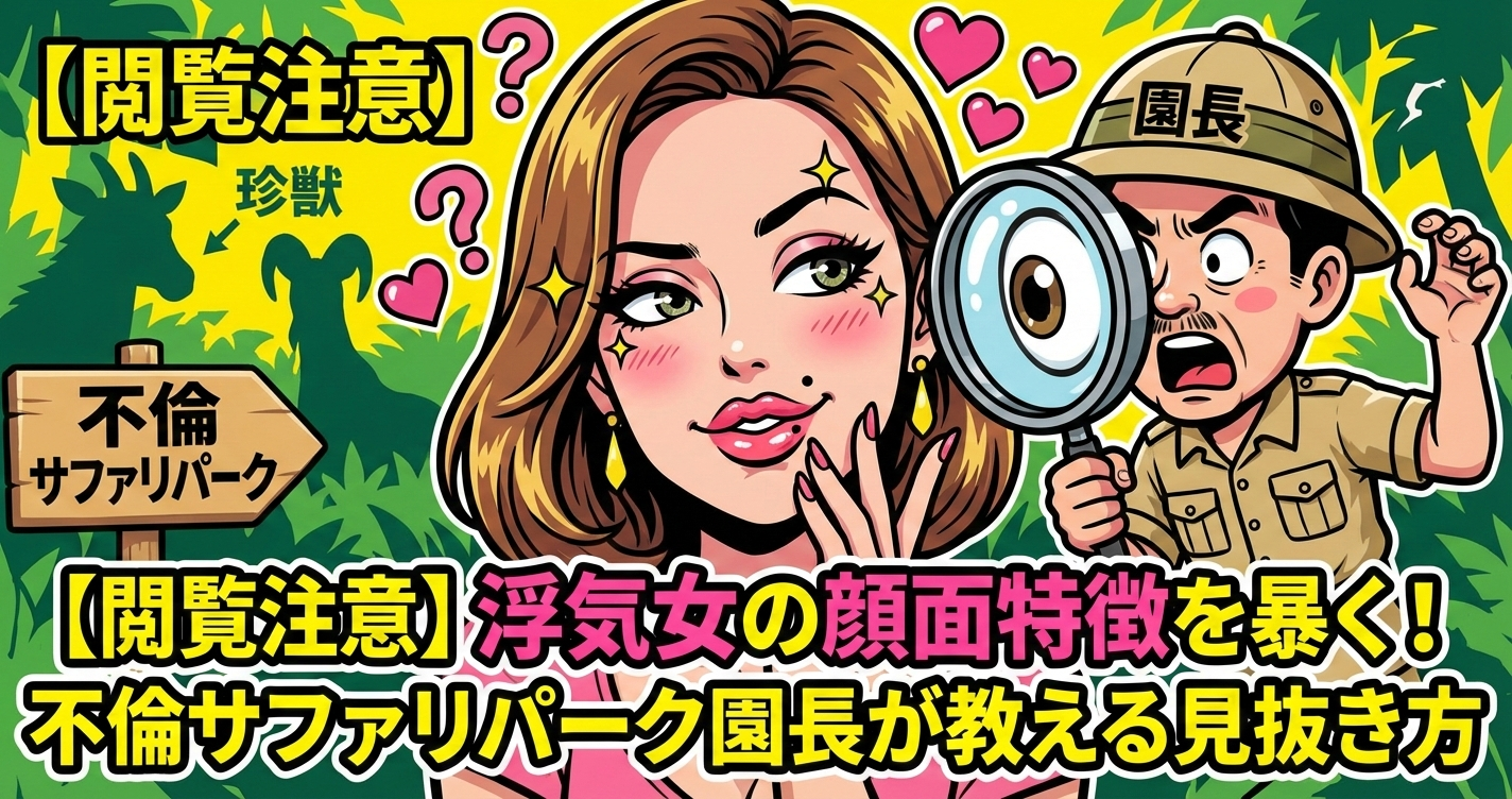 【完全版】浮気女の特徴は「顔」に出る！不倫サファリパーク...