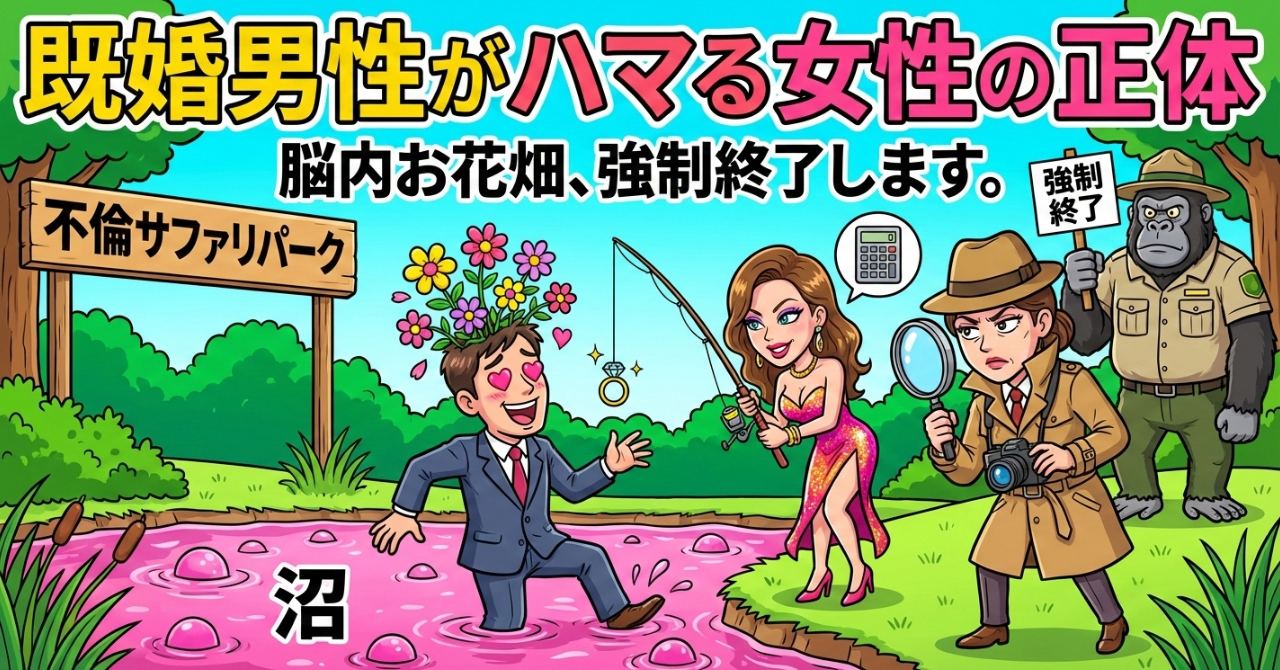 既婚男性がハマる女性の正体とは？「脳内お花畑」を加速させ...