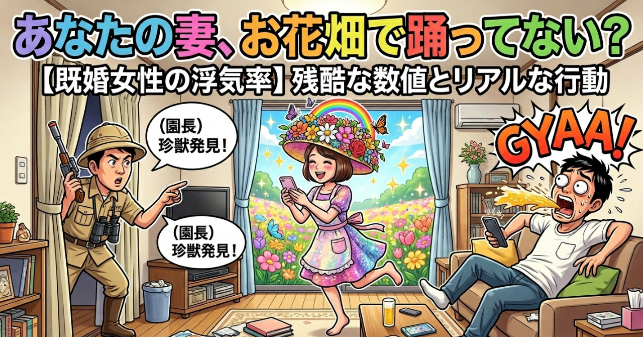 【既婚女性の浮気率】あなたの妻は大丈夫？不倫サファリパー...