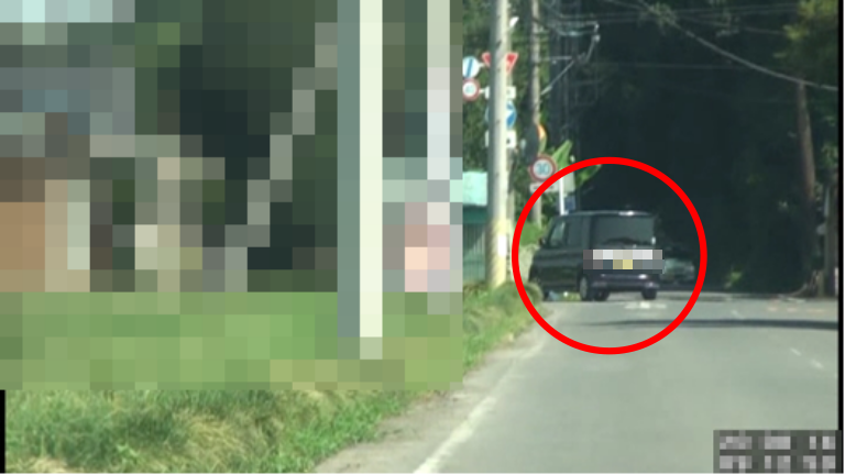 【13:20】浮気相手の男性車両が現れる