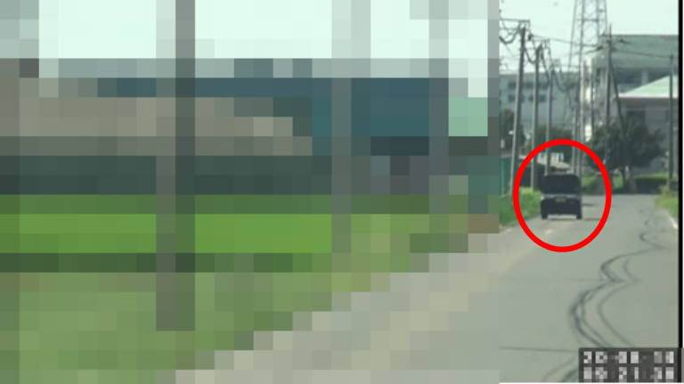 【13:23】車両を使用しての追跡開始