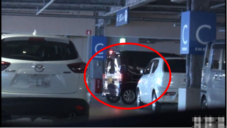 駐車場内の様子