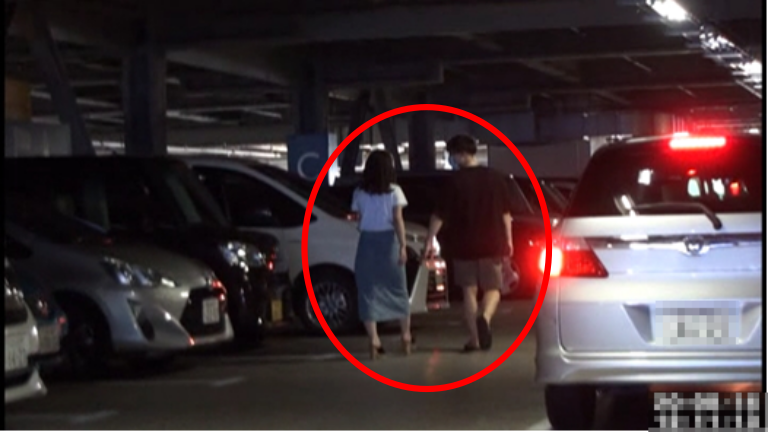 駐車場での様子